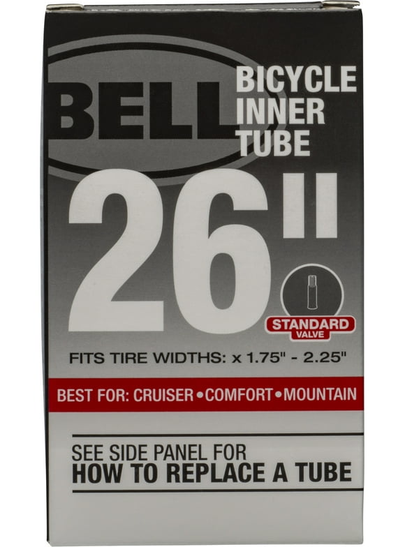 Bell Sports Standard Bicycle Inner Tube, 26" x 1.75-2.25", 35mm Schrader Valve