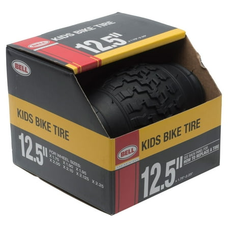 Bell Standard Kids Bike Tire, 12.5" x 1.75-2.25", Black