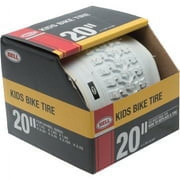 Bell Standard Kids Bike Tire, 20" x 1.75-2.25", White