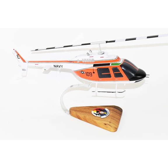 Bell® TH-57c Sea Ranger, HT-18 Vigilant Eagles (Navy), 1/31 Scale Mahogany Model