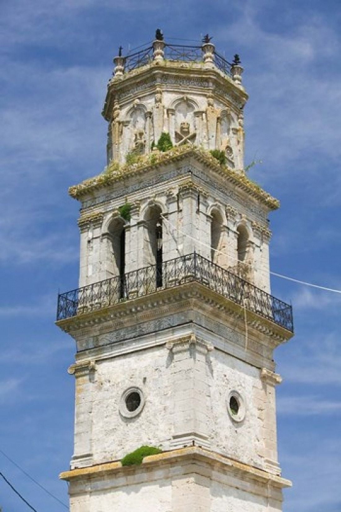 Bell Tower of St Nikolaos Church Kiliomeno Zakynthos Ionian Islands Greece Canvas Art - Walter Bibikow DanitaDelimont (24 x 36)