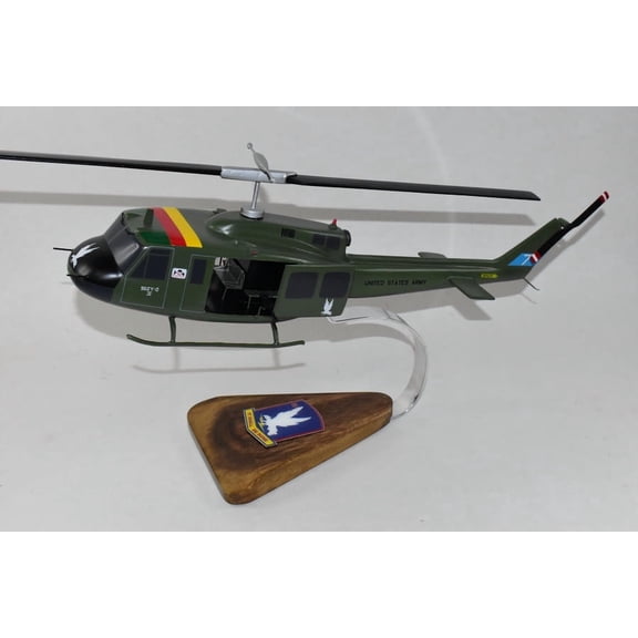 Bell® UH-1B Huey, 118th AML/AHC Platoon Two, 16" Mahogany Scale Model