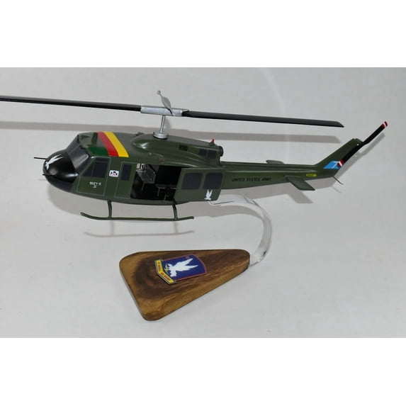 Bell® UH-1B Huey, 118th AML/AHC Platoon Two, 16" Mahogany Scale Model