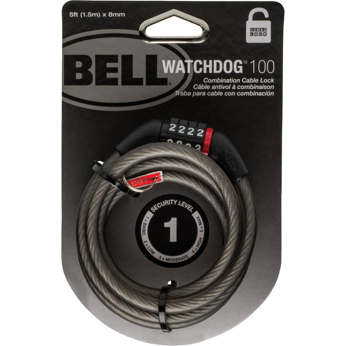 Bell Watchdog 100 Combination Cable Bicycle Lock