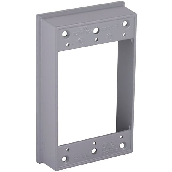 Bell Weatherproof 5406-0 Single Gang Weatherproof Extension Box, Gray