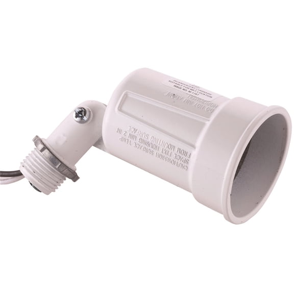 Hubbell Electrical Light Bulb Socket Lamp Holder - 120 V, 75-150 W - 10 Pack, White