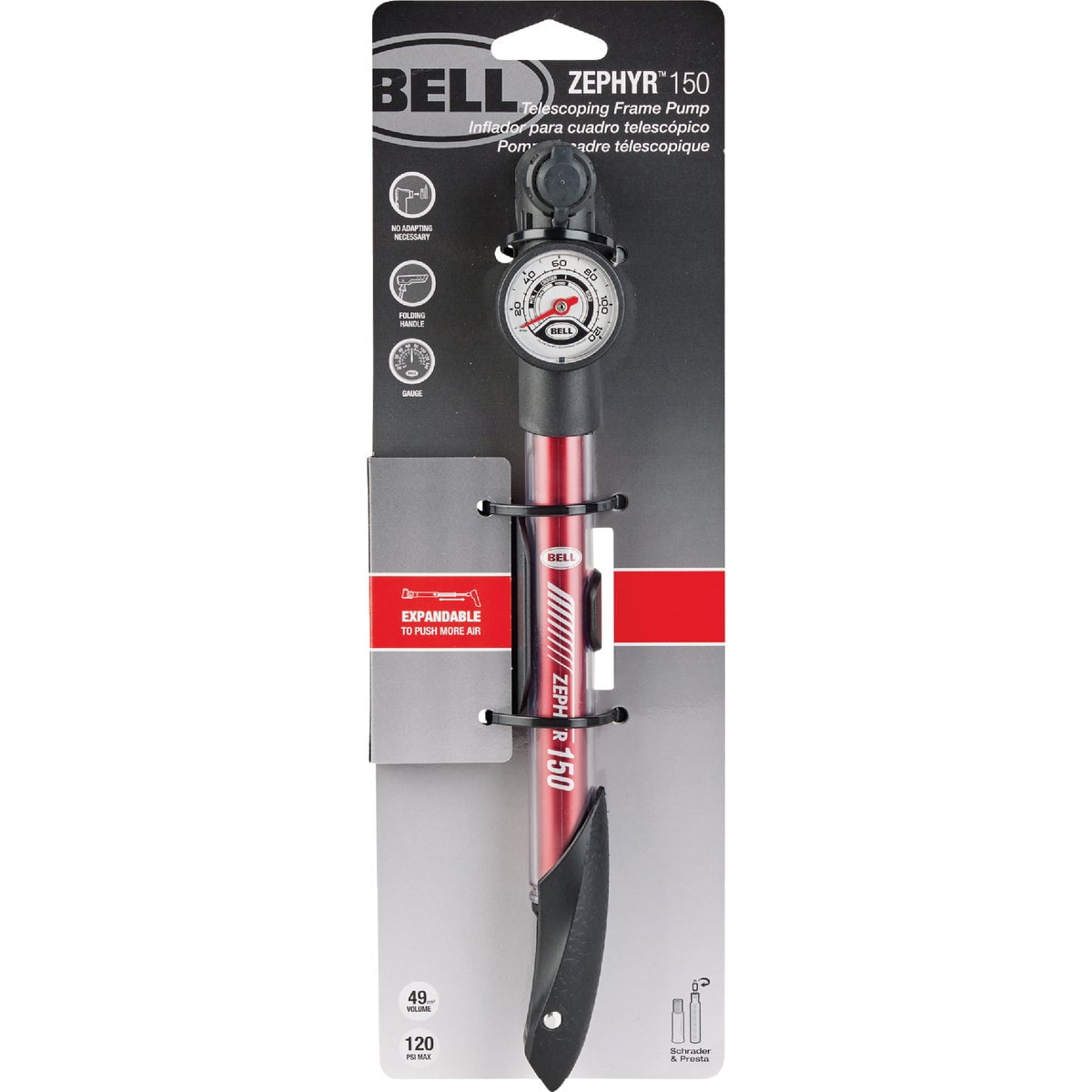 Bell Telescoping Zephyr 150 Frame Pump Each