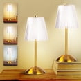 thumbnail image 1 of Bell and Howell Aurora Table Lamp Small Cordless Touch LED Rechargeable Lamp for Bedside Desk Gold, 1 of 7