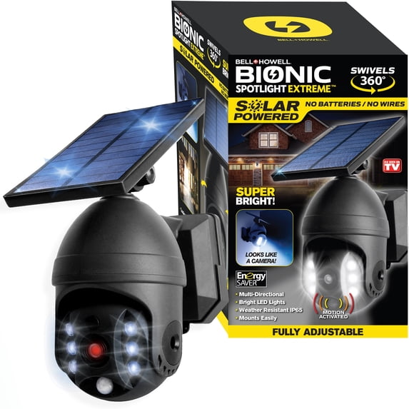 Bell and Howell Bionic Spotlight Extreme 360 Outdoor Solar Light with ...