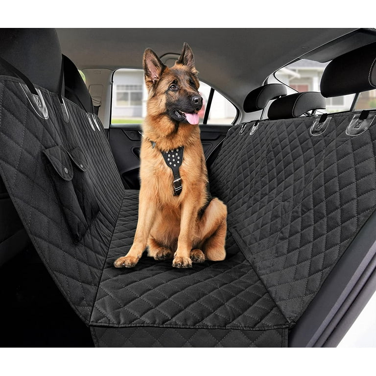 Bell and Howell Dog Back Seat Cover Protector, Waterproof, Scratchproof,  Nonslip Hammock for Dogs Backseat for Cars & SUVs, Black