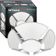 Bell + Howell Hex Bulb E26 LED Ultra Bright 6 Panel Light Bulb, Socket Light, Adjustable Shop Light Ceiling Light, No Wiring Needed, 60 Watts
