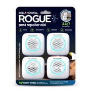 Bell+Howell Ultrasonic Pest Repeller Indoor, Pest Repellent Ultrasonic Plug In, Mouse Repellent Indoor, Rodent Repellent, Pest Repellent Family & Pet Safe, 4 Pack