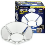 Bell and Howell Socket Burst Six Panel Ceiling Light 144 LED Bulbs 3000 Lumen for Garage Home