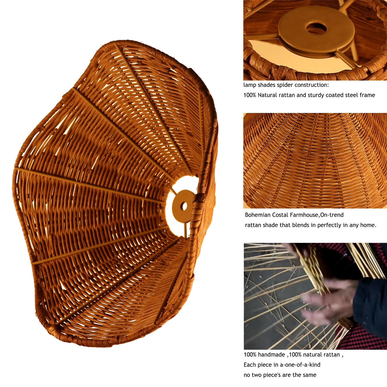 OSALADI Vintage Lapshade Replaceent European Style Lapshade Vintage - View #9