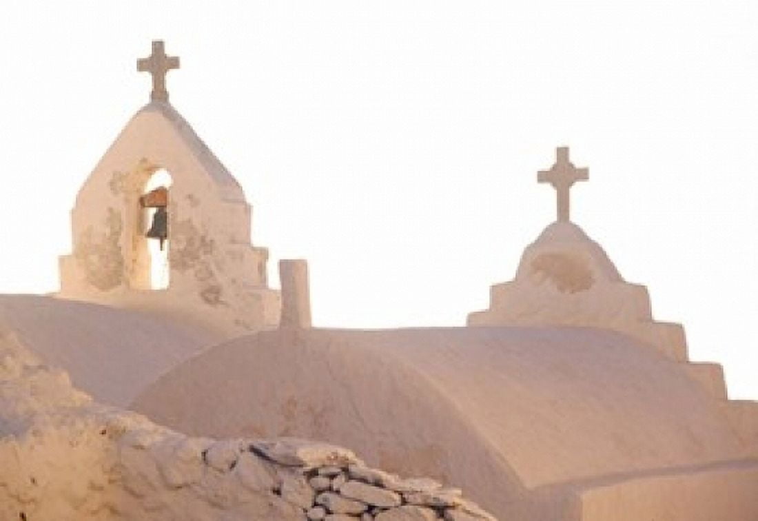 Bell of Greek Orthodox Church Mykonos Cyclades Greece Canvas Art - Jaynes Gallery DanitaDelimont (17 x 12)