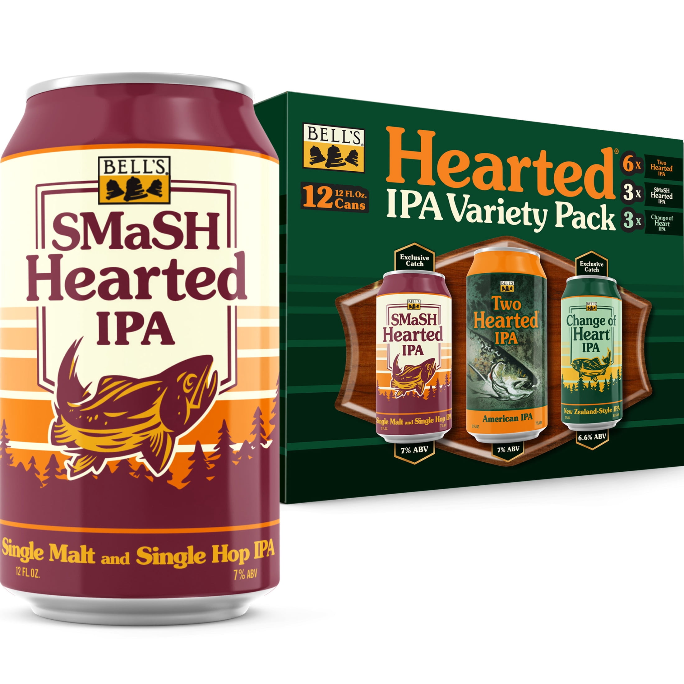 Bell's Hearted Variety Pack Craft IPA Cans 12 fl oz 7% ABV 12 Pack