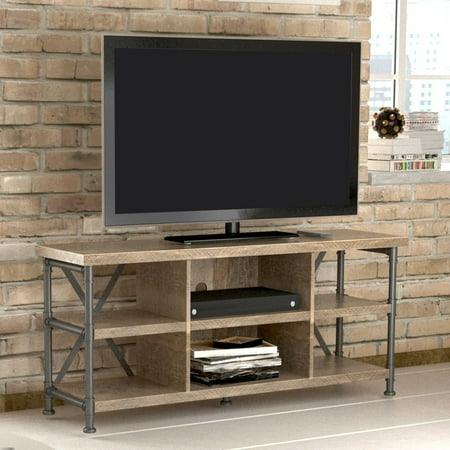 Twin Star Home - Irondale Open Architecture TV Stand for TVs up to 60 inches, Autumn Driftwood - Autumn Driftwood