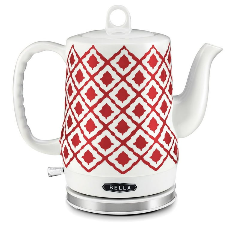 BELLA Blue Aztec 1.2 Lt Electric Ceramic Tea Kettle Detachable