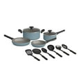 thumbnail image 1 of Bella 12 Piece Ceramic Nonstick Cookware Set, Surf, 1 of 7