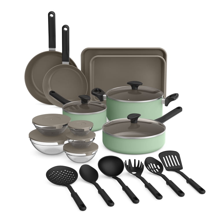 Bella 21 Piece Ceramic Non-Stick Cookware and Utensil Set