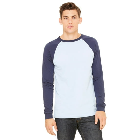Bella 3000C Canvas Men'S Jersey Long-Sleeve Baseball T-Shirt