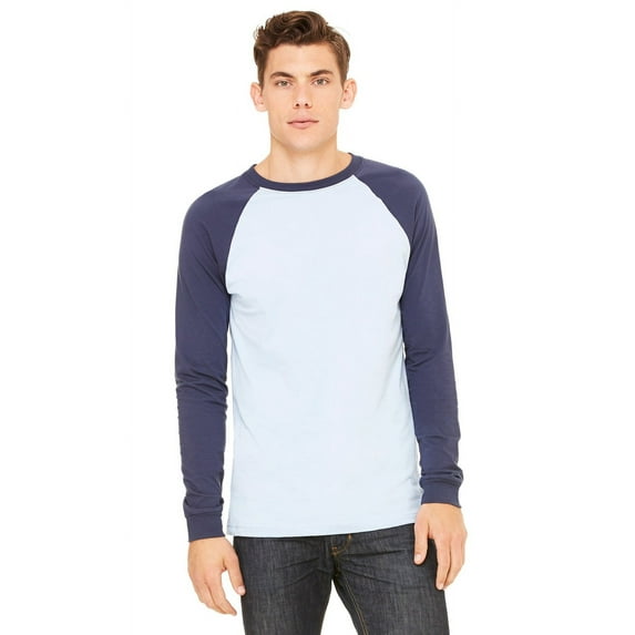 Bella 3000C Canvas Men'S Jersey Long-Sleeve Baseball T-Shirt