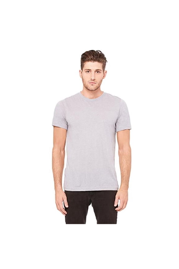 3413 Unisex Triblend Short Sleeve Tee - Athletic Grey Triblend - Large