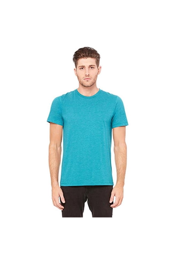 3413 Unisex Triblend Short Sleeve Tee - Teal Triblend - 3XL