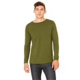 thumbnail image 1 of Bella 3501 Mens Jersey Long Sleeve Tee - Olive - Extra Large, 1 of 1