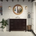 thumbnail image 1 of Bella 48" Bathroom Vanity with Chocolate Cabinet and Carrara Marble Top, 1 of 6