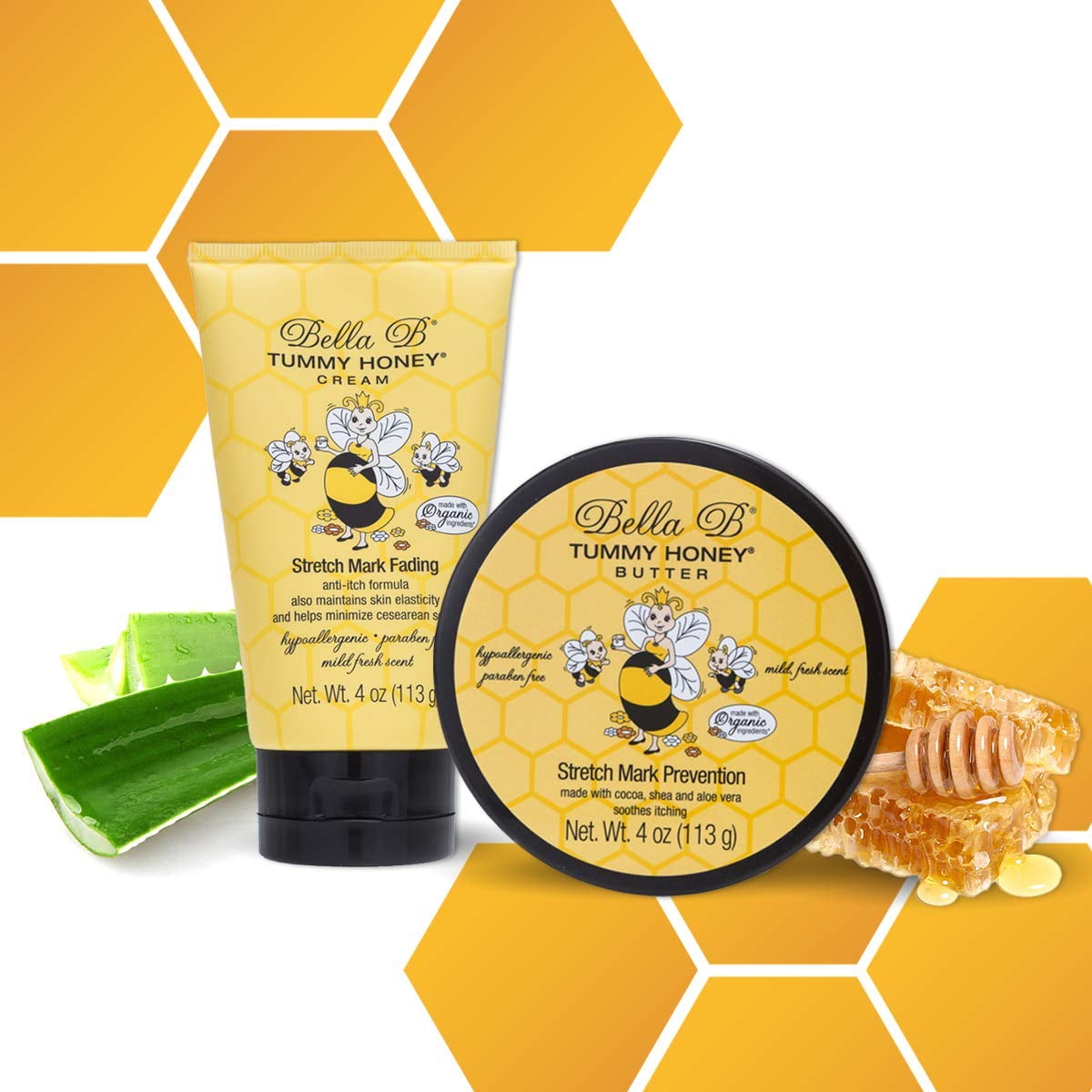 Bella B Bundle Tummy TGF4 Honey Butter 4oz and Tummy Honey Cream 4oz