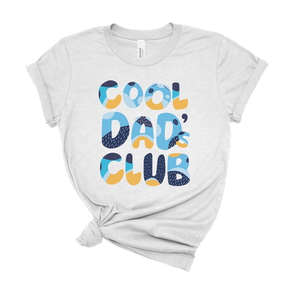 Bella Bella Canvas Mens Cool Dad Club Shirt Funny Fathers Day Gift Tee Daddy Birthday Graphic T Shirts Cotton Wear
