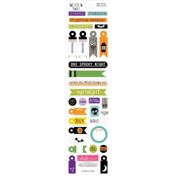 Bella Blvd Miniatures Too Cute to Spook Cardstock Stickers