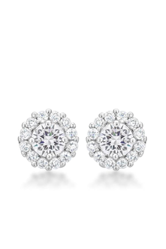 Bella Bridal Earrings In Clear