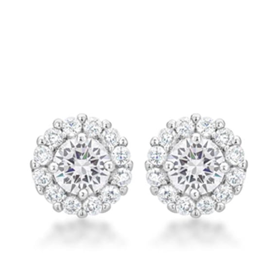 Bella Bridal Earrings In Clear