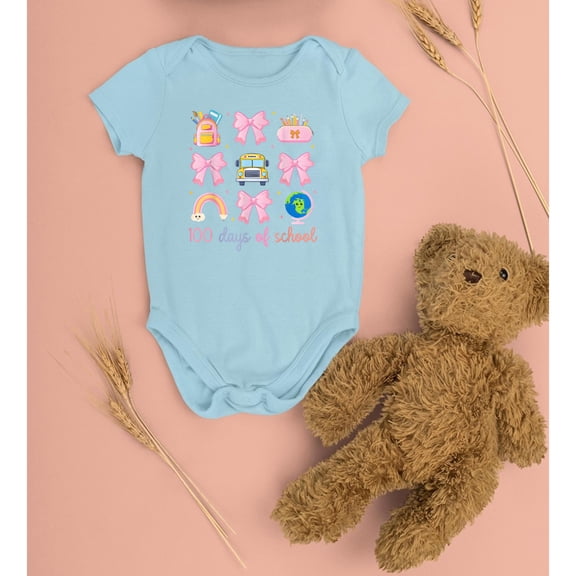 Bella Canvas 100th Day Baby School Bodysuit