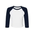 thumbnail image 1 of Bella + Canvas 1200 Ladies' Micro Ribbed 3/4 Raglan Baby Tee (2 PACK), 1 of 1