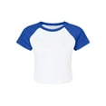 thumbnail image 1 of Bella + Canvas 1201 Ladies' Micro Ribbed Raglan Baby Tee, 1 of 1