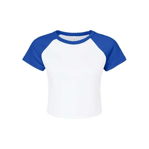 Bella + Canvas 1201 Ladies' Micro Ribbed Raglan Baby Tee