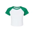 thumbnail image 1 of Bella + Canvas 1201 Ladies' Micro Ribbed Raglan Baby Tee, 1 of 1