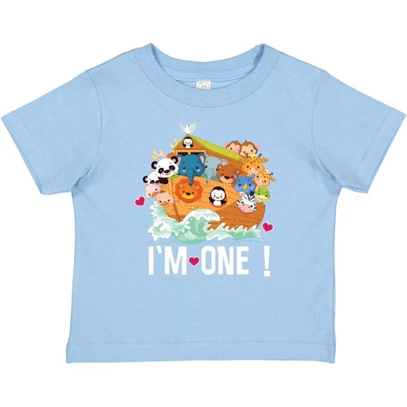 Bella Canvas 1st Birthday Noah Ark Outfit Baby Toddler Shirt 1 Year Old Im Animals Cute Toddler Shirt