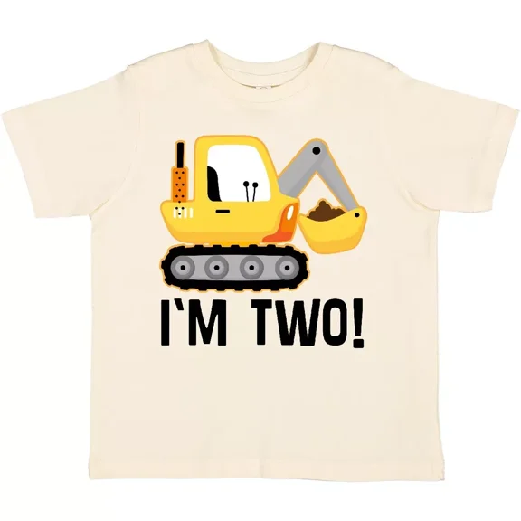 Bella Canvas 2nd Birthday Construction Truck Boy Outfit Toddler Shirt Two Im Kid Toddler Shirt