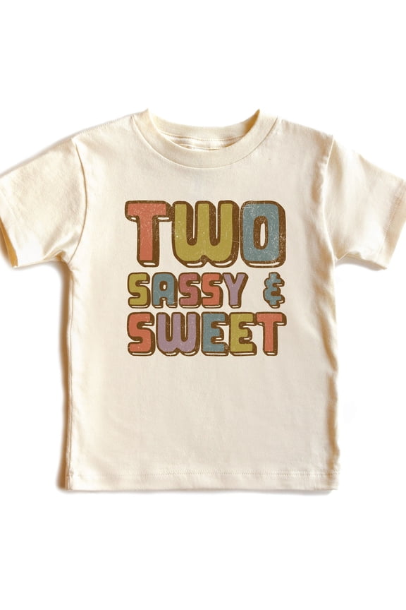 Bella Canvas 2nd Birthday Girl Shirt, 2nd Birthday Toddler Shirt, Two Kids Birthday Shirt, Second Birthday Girls Kids Shirt, Two Sassy and Sweet Shirt