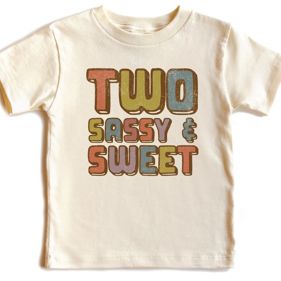 Bella Canvas 2nd Birthday Girl Shirt, 2nd Birthday Toddler Shirt, Two Kids Birthday Shirt, Second Birthday Girls Kids Shirt, Two Sassy and Sweet Shirt