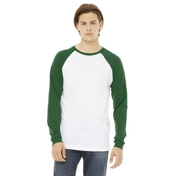 Bella + Canvas 3000C Men's Jersey Long-Sleeve Baseball T-Shirt