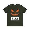 thumbnail image 1 of Bella Canvas 3001 BOO Pumpkin Halloween T-Shirt, Halloween Costume Shirt, 1 of 10