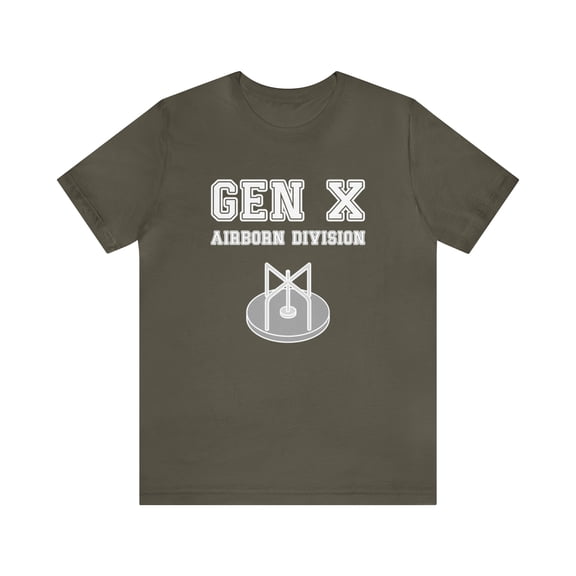 Bella Canvas 3001 Generation X TShirt, Gen X Airborn Division TShirt