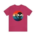 thumbnail image 1 of Bella Canvas 3001 Peace Alien Rainbow T-Shirt, Retro Alien T-Shirt, 1 of 10