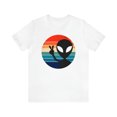 thumbnail image 1 of Bella Canvas 3001 Peace Alien Rainbow T-Shirt, Retro Alien T-Shirt, 1 of 10