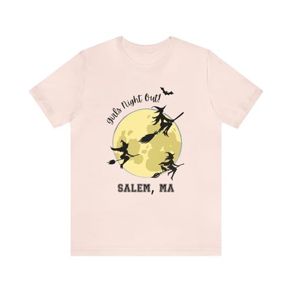 Bella Canvas 3001 Salem Witch Girl's Night Out T-Shirt, Salem Witch T-Shirt